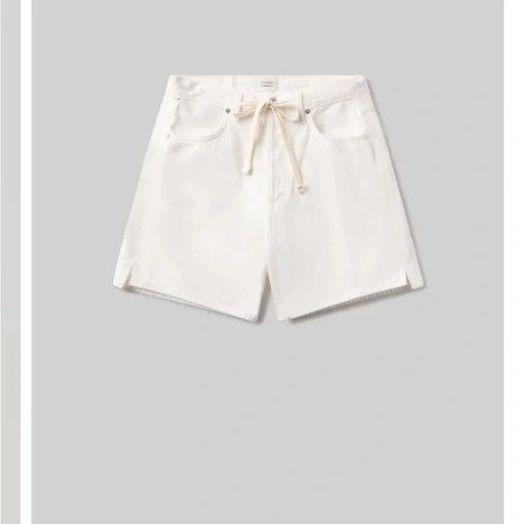 Anthropologie Citizens of humanity Byrnn drawstring shorts Fresco size 30 - Picture 2 of 5